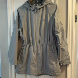 New Balance Women's Light Gray Hooded Zip Jacket